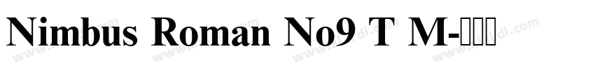 Nimbus Roman No9 T M字体转换
